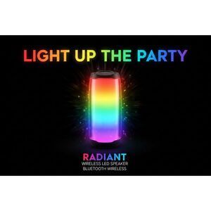 Bass Jaxx Radiant Wireless LED Speaker